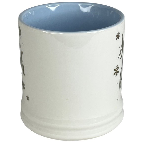 Threshold Snow Much Fun Mug Winter White Pale Blue Cup Target Home Ceramic - Picture 2 of 8